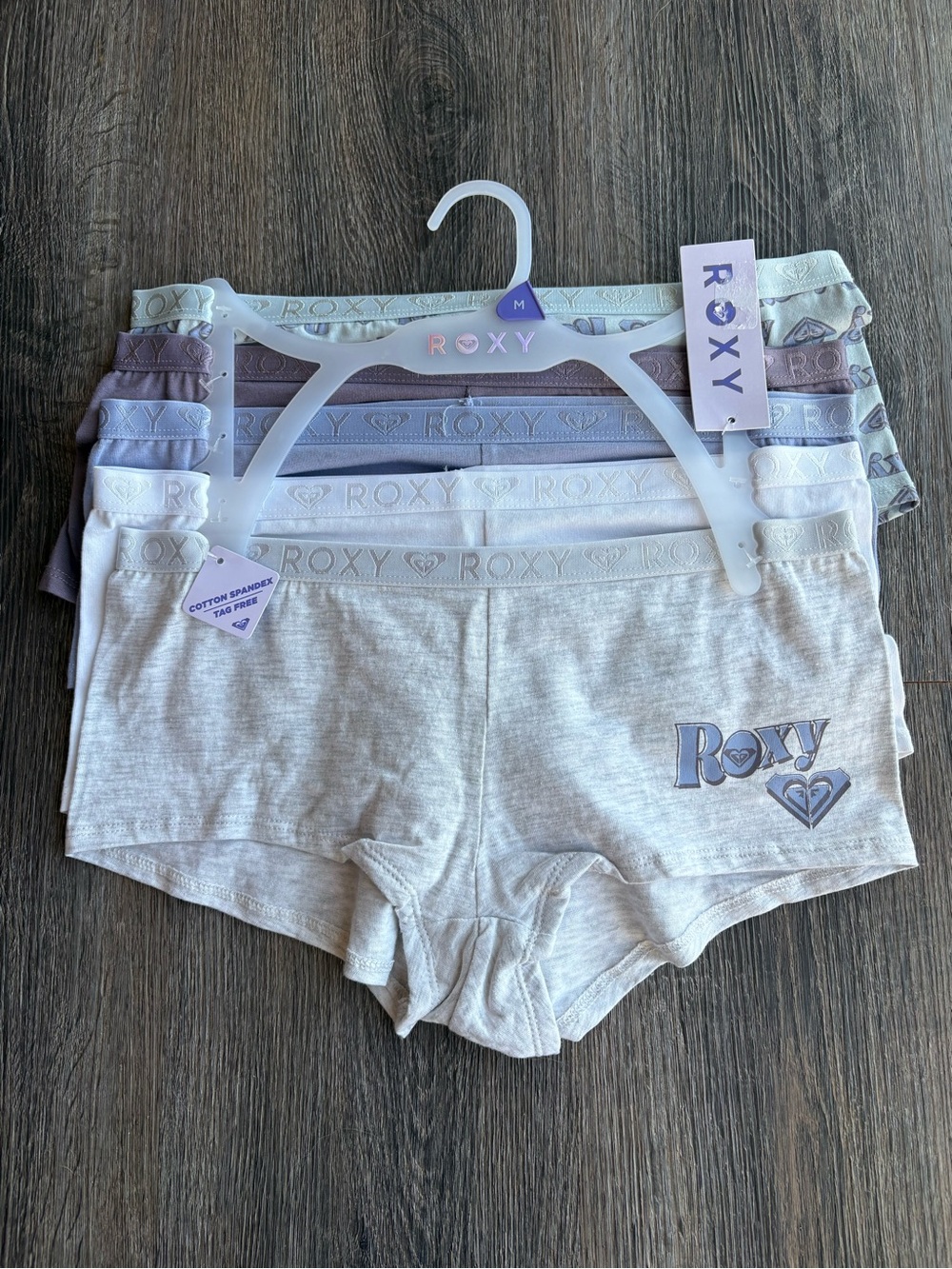 NWT Roxy 5-Pack Boyshort Panties